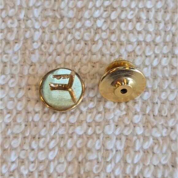 Vintage 14k Yellow Gold Caduceus Lapel Pin - Picture 3 of 5